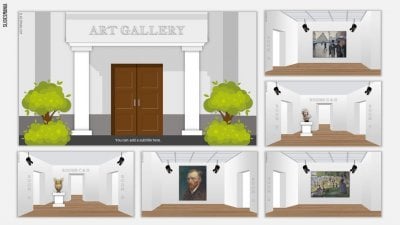 Art Gallery SlidesMania template