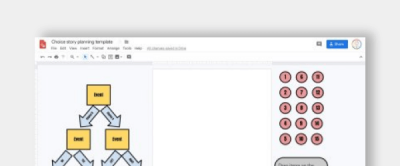 Choice stories (choose your own adventure) planning template