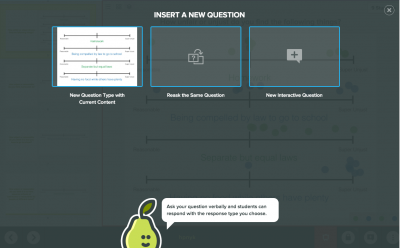 peardeck insert new question