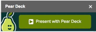 present with peardeck button