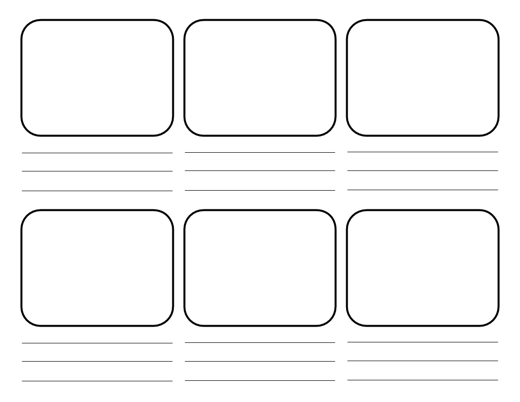 storyboard template